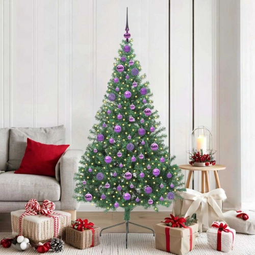 Mākslīgais Led Ziemassvētku Eglīte Su 300 Led Zaļa 180 Cm Pvc Vidaxl