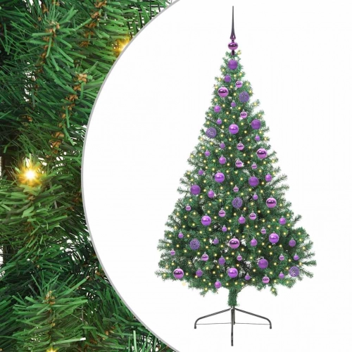 Mākslīgais Led Ziemassvētku Eglīte Su 300 Led Zaļa 180 Cm Pvc Vidaxl