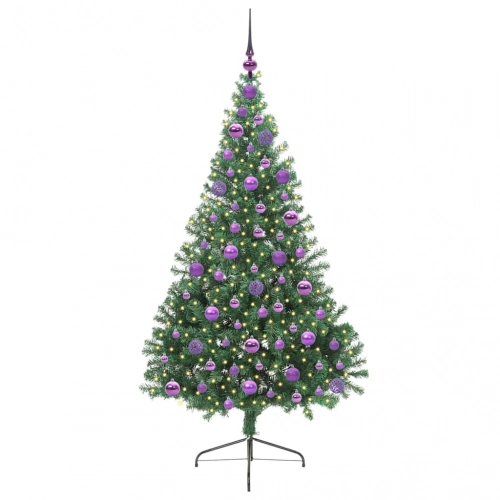 Mākslīgais Led Ziemassvētku Eglīte Su 300 Led Zaļa 180 Cm Pvc Vidaxl