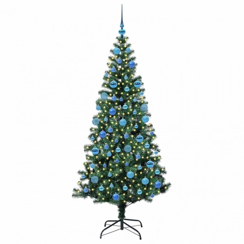 Mākslīgais Led Ziemassvētku Eglīte Su 300 Led Zaļa 180 Cm Pvc Vidaxl