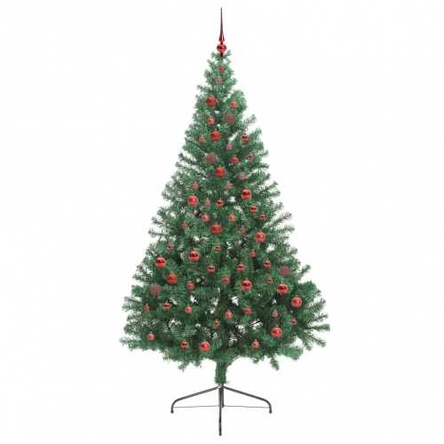 Mākslīgais Led Ziemassvētku Eglīte Su 300 Led Zaļa 210 Cm Pvc Vidaxl