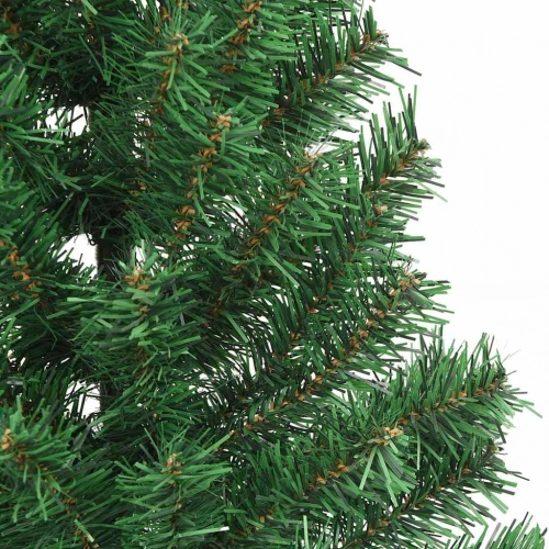 Mākslīgais Led Ziemassvētku Eglīte Su 300 Led Zaļa 210 Cm Pvc Vidaxl