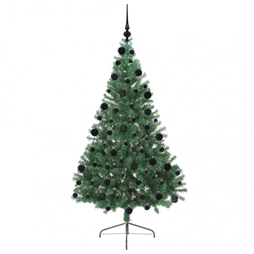 Mākslīgais Led Ziemassvētku Eglīte Su 300 Led Zaļa 210 Cm Pvc Vidaxl