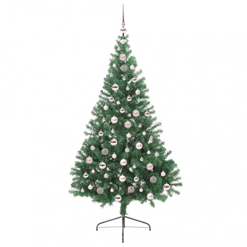 Mākslīgais Led Ziemassvētku Eglīte Su 300 Led Zaļa 210 Cm Pvc Vidaxl
