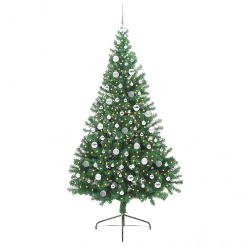 Mākslīgais Led Ziemassvētku Eglīte Su 300 Led Zaļa 210 Cm Pvc Vidaxl