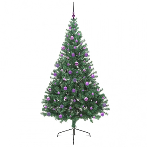 Mākslīgais Led Ziemassvētku Eglīte Su 300 Led Zaļa 210 Cm Pvc Vidaxl