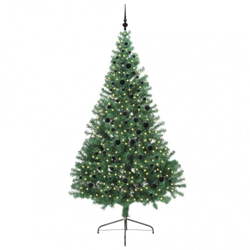 Mākslīgais Led Ziemassvētku Eglīte Su 300 Led Zaļa 240 Cm Pvc Vidaxl