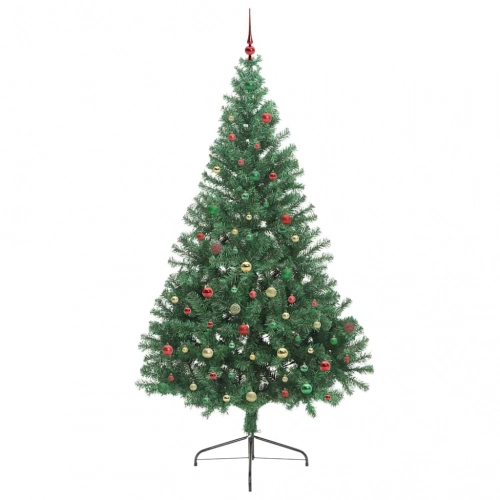 Mākslīgais Led Ziemassvētku Eglīte Su 300 Led Zaļa 240 Cm Pvc Vidaxl