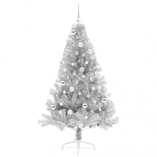 Mākslīgais Led Ziemassvētku Eglīte Sudraba 180 Cm Pet Vidaxl