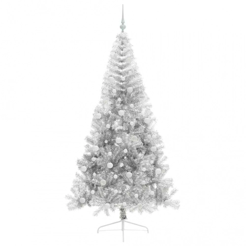 Mākslīgais Led Ziemassvētku Eglīte Sudraba 210 Cm Pet Vidaxl