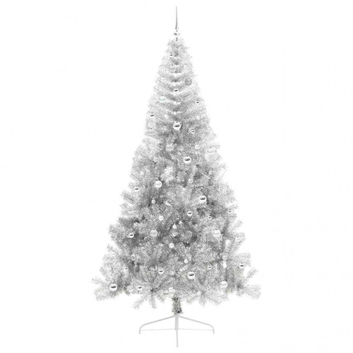Mākslīgais Led Ziemassvētku Eglīte Sudraba 240 Cm Pet Vidaxl
