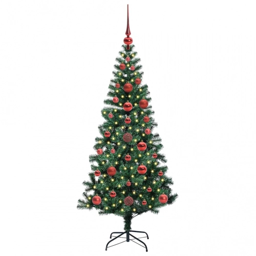 Mākslīgais Led Ziemassvētku Eglīte Zaļa 120Cm Pvc Un Metāls Vidaxl
