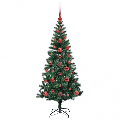 Mākslīgais Led Ziemassvētku Eglīte Zaļa 120Cm Pvc Un Metāls Vidaxl