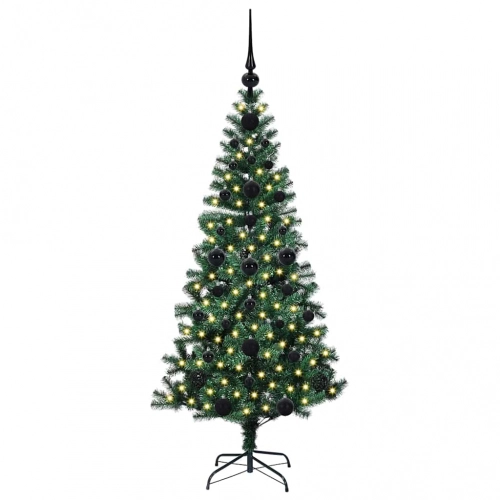 Mākslīgais Led Ziemassvētku Eglīte Zaļa 120Cm Pvc Un Metāls Vidaxl