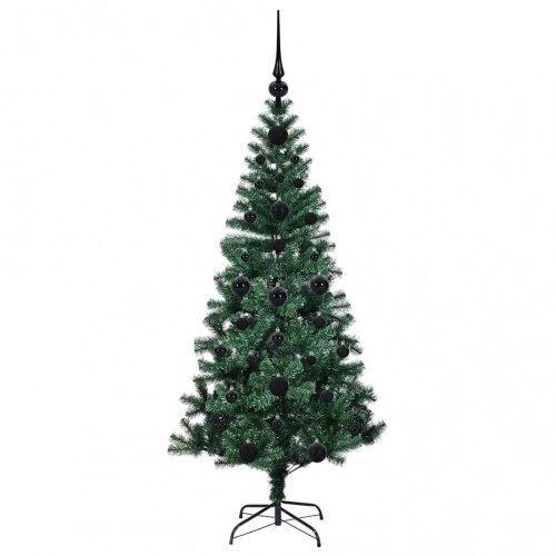 Mākslīgais Led Ziemassvētku Eglīte Zaļa 120Cm Pvc Un Metāls Vidaxl