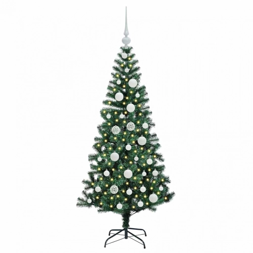 Mākslīgais Led Ziemassvētku Eglīte Zaļa 120Cm Pvc Un Metāls Vidaxl