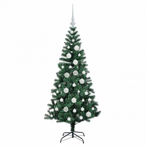 Mākslīgais Led Ziemassvētku Eglīte Zaļa 120Cm Pvc Un Metāls Vidaxl