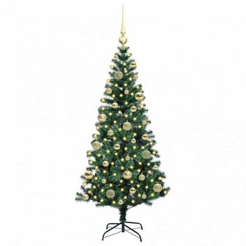 Mākslīgais Led Ziemassvētku Eglīte Zaļa 120Cm Pvc Un Metāls Vidaxl