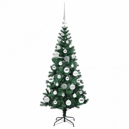 Mākslīgais Led Ziemassvētku Eglīte Zaļa 120Cm Pvc Un Metāls Vidaxl