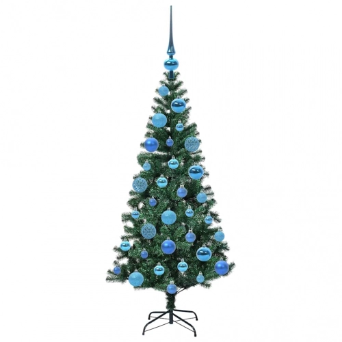 Mākslīgais Led Ziemassvētku Eglīte Zaļa 120Cm Pvc Un Metāls Vidaxl