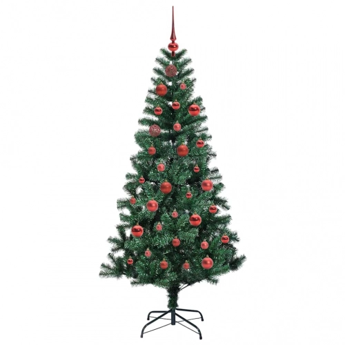 Mākslīgais Led Ziemassvētku Eglīte Zaļa 150 Cm Pvc Un Metāls Vidaxl