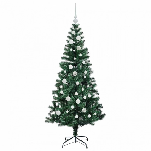 Mākslīgais Led Ziemassvētku Eglīte Zaļa 150Cm Pvc Un Metāls Vidaxl