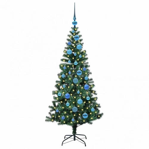 Mākslīgais Led Ziemassvētku Eglīte Zaļa 150Cm Pvc Un Metāls Vidaxl