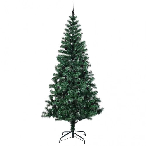 Mākslīgais Led Ziemassvētku Eglīte Zaļa 240Cm Pvc Un Metāls Vidaxl