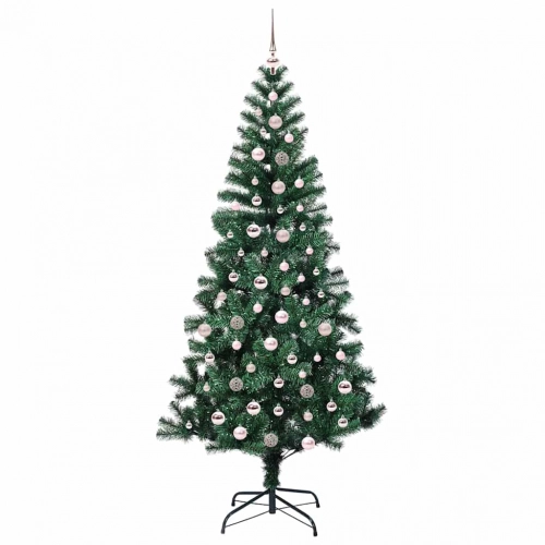 Mākslīgais Led Ziemassvētku Eglīte Zaļa 240Cm Pvc Un Metāls Vidaxl