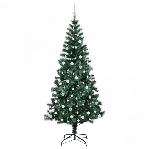 Mākslīgais Led Ziemassvētku Eglīte Zaļa 240Cm Pvc Un Metāls Vidaxl