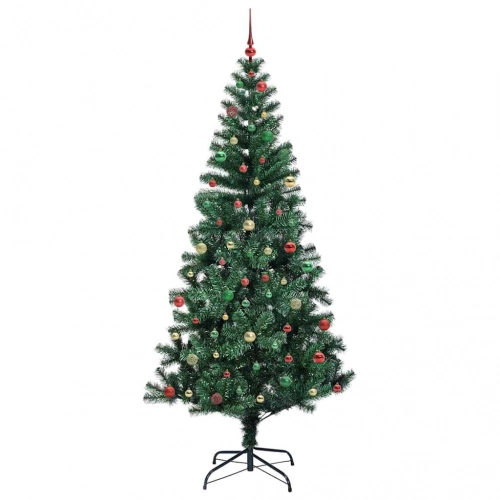 Mākslīgais Led Ziemassvētku Eglīte Zaļa 240Cm Pvc Un Metāls Vidaxl