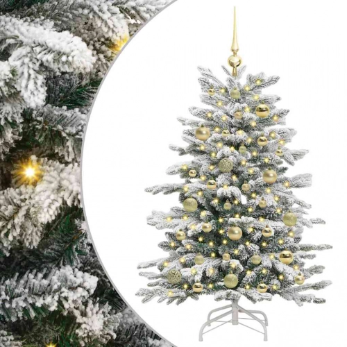 Mākslīgais Locītais Ziemassvētku Koks 120 Cm Pe Un Pvc Vidaxl
