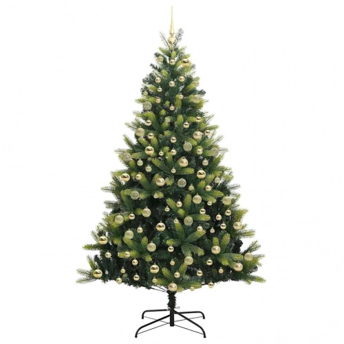 Mākslīgais Saliekamais Ziemassvētku Koks 300 Led Zaļa 210 Cm Vidaxl