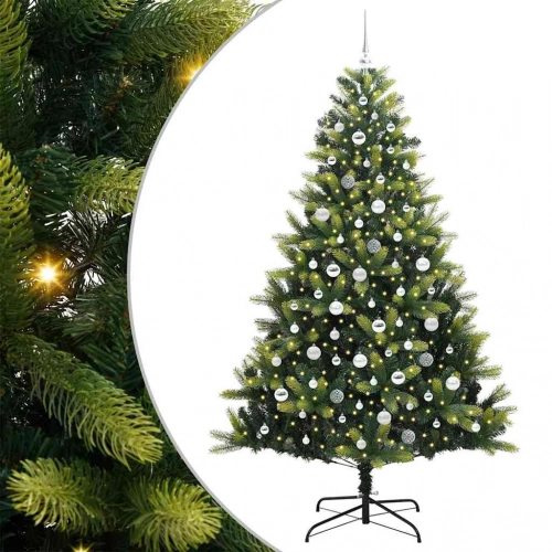 Mākslīgais Saliekamais Ziemassvētku Koks 300 Led Zaļa 210 Cm Vidaxl