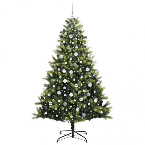Mākslīgais Saliekamais Ziemassvētku Koks 300 Led Zaļa 210 Cm Vidaxl