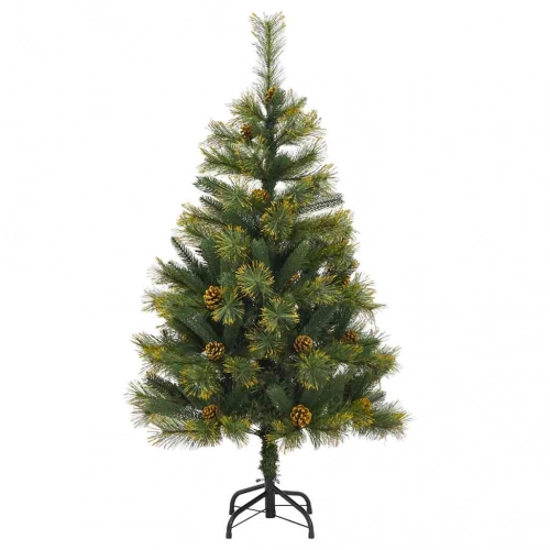 Mākslīgais Saliekamais Ziemassvētku Koks Ar Čiekuriem 120 Cm Vidaxl
