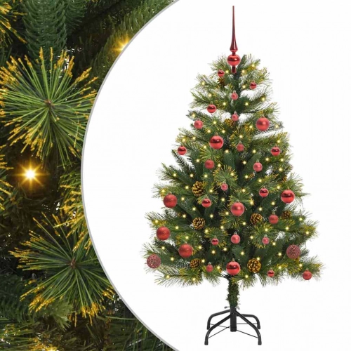 Mākslīgais Saliekamais Ziemassvētku Koks Ar Čiekuriem 150 Cm Vidaxl