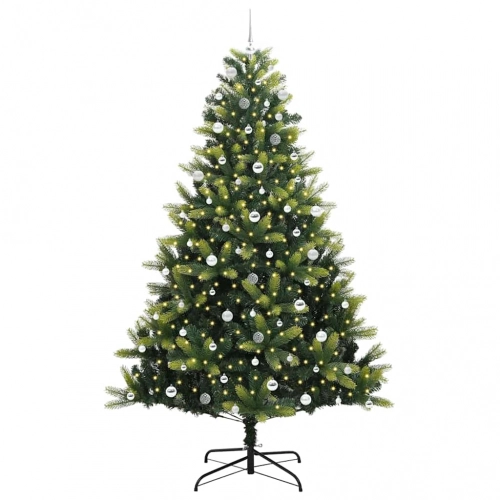 Mākslīgais Sastiprināmais Ziemassvētku Koks 300 Led Zaļa 240 Cm Vidaxl