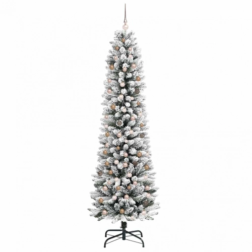 Mākslīgāziemassvētkueglīte Ar Statīvu Balts 240Cm Pvc Vidaxl
