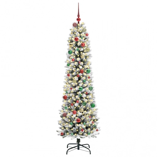 Mākslīgāziemassvētkueglīte Balts 210Cm Pvc Vidaxl