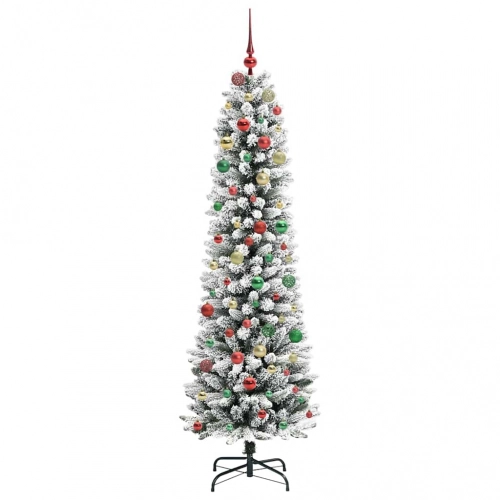 Mākslīgāziemassvētkueglīte Balts 210Cm Pvc Vidaxl