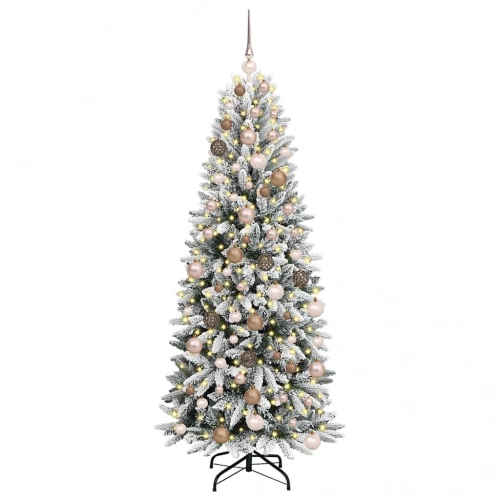 Mākslīgāziemassvētkueglīte Balts 73 X 73 X 180 Cm Pvc Vidaxl
