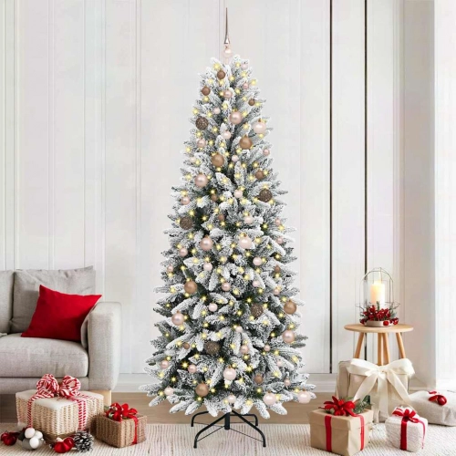 Mākslīgāziemassvētkueglīte Balts 78 X 78 X 210 Cm Pvc Vidaxl