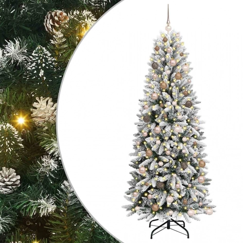 Mākslīgāziemassvētkueglīte Balts 78 X 78 X 210 Cm Pvc Vidaxl