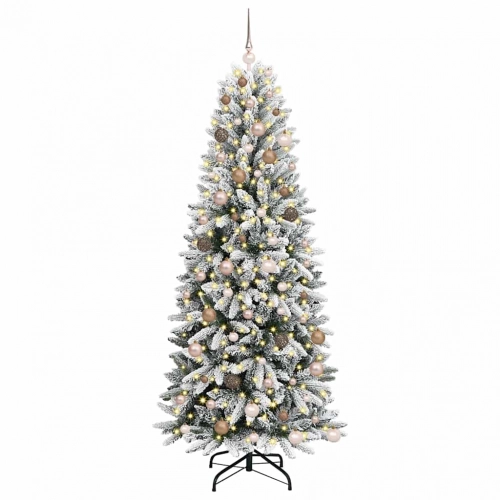 Mākslīgāziemassvētkueglīte Balts 78 X 78 X 210 Cm Pvc Vidaxl