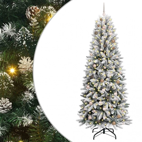 Mākslīgāziemassvētkueglīte Balts 93 X 93 X 240 Cm Pvc Vidaxl