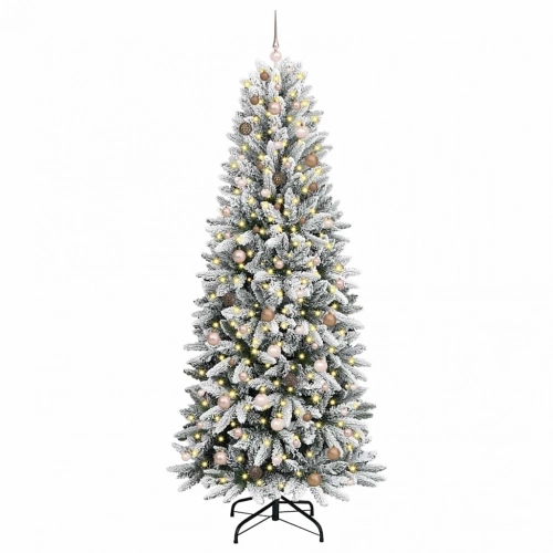 Mākslīgāziemassvētkueglīte Balts 93 X 93 X 240 Cm Pvc Vidaxl