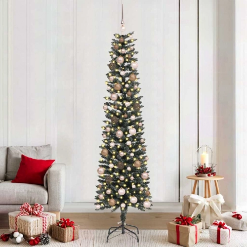 Mākslīgāziemassvētkueglīte Su 300 Led Zaļa 58 X 58 X 210 Cm Pvc Vidaxl