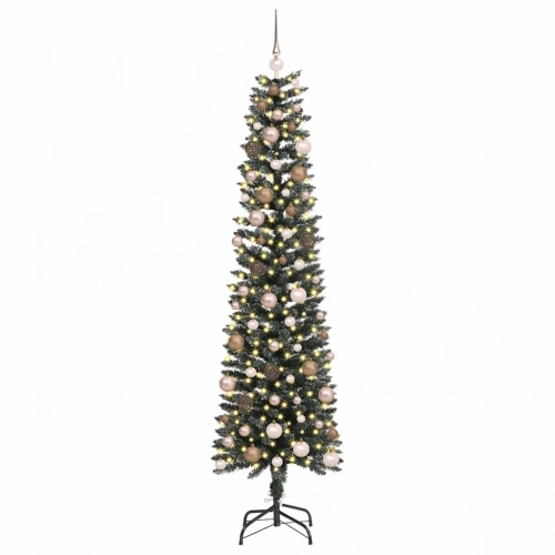 Mākslīgāziemassvētkueglīte Su 300 Led Zaļa 58 X 58 X 210 Cm Pvc Vidaxl