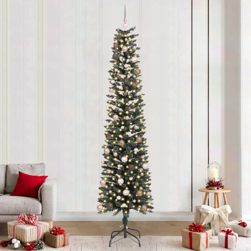 Mākslīgāziemassvētkueglīte Su 300 Led Zaļa 58 X 58 X 240 Cm Pvc Vidaxl